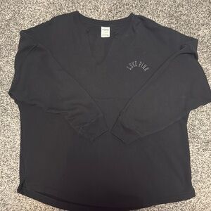 Black on black Pink crew neck